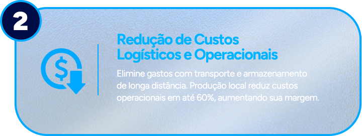 Redução de custos logísticos e operacionais